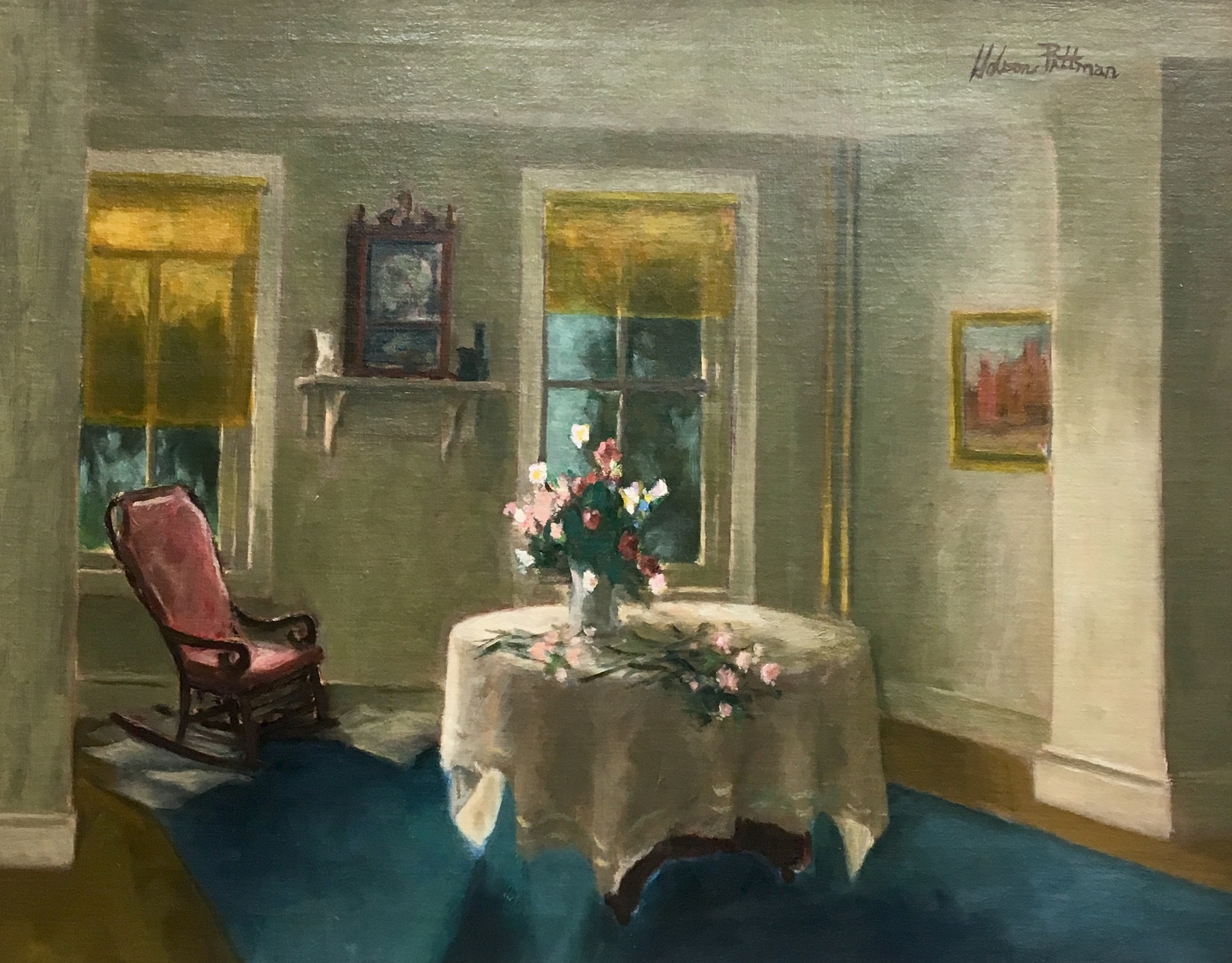 Interior, Roses on the Table By Hobson Pittman